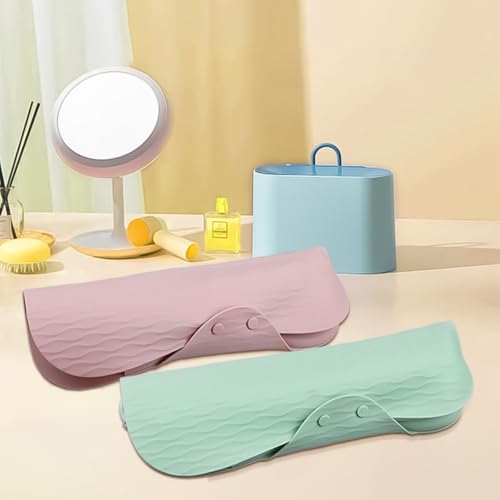 Bolsa de silicona para plancha de pelo resistente al calor miniatura 5