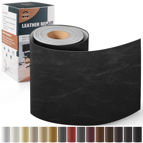 Leder Reparatur Set, OAZ Kunstleder Selbstklebend, Kunstleder Reparaturset Leder Reparatur Patch Selbstklebende Lederflicken für Autositze Möbel Sofa Taschen