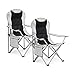 Intimate WM Heart Campingstuhl, Klappstuhl 2er Set, Strandstuhl, mit Aufbewahrungstasche und Getränkehalter, für Outdoor, Garten, Meeresstrand, bis 120kg Belastbar,Light Grey YEYINGYI022 55x92x105