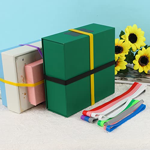 Large Silicone Rubber Bands, Benbo 20Pcs Colorful Planner Elastic Bands Heavy Duty Silicone Bands Thick Rubber Wrapping Bands For Bag Wraps Notebook Box Outdoor Exercise Cooking, 2 Sizes #TOP6