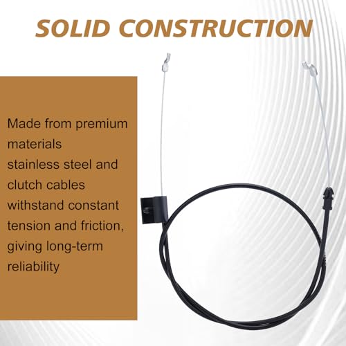Wellsking 946-0957 746-0957 Lawn Mower Blade Control Cable for MTD Troy Bilt Craftsman Bolens Yard Man Yard Machines Push Mower 50-Inch Cable Control - Thumbnail 2
