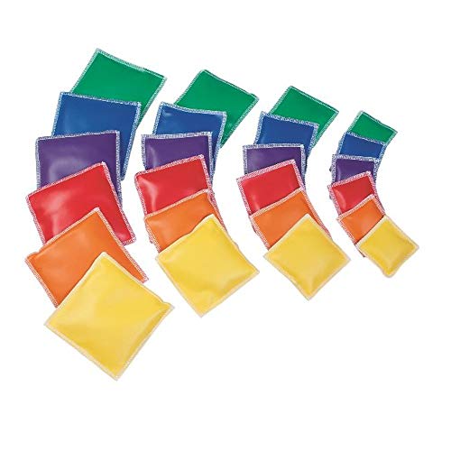 Spectrum™ Vinyl Square Beanbags Set of 12 - Multi-Color, Various Sizes Available