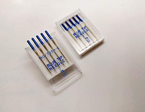 Pack 2 estuches agujas para punto y elasticos