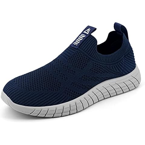 ODCKOI Slip On Sneaker Herren ohne schnürsenkel Turnschuhe rutschfest Sportschuhe Mesh Walkingschuhe Straßenlaufschuhe atmungsaktiv Jogging Sportsschuhe-SHLAN-39 Cover