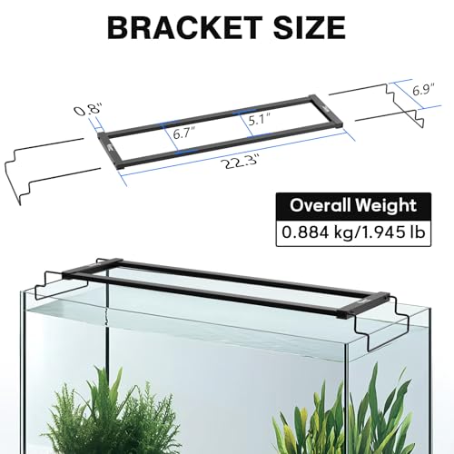 Image of hygger Aquarium Chillers Fan Holder (for HG-051), Suitable for Multiple Fans, Other Models of Clip Products, Medium Large Freshwater Saltwater FishTanks