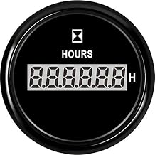 Samdo 52MM مقاوم للماء 2 "مقياس ساعة متر الساعة 9 -32V مع إضاءة خلفية للقارب البحري