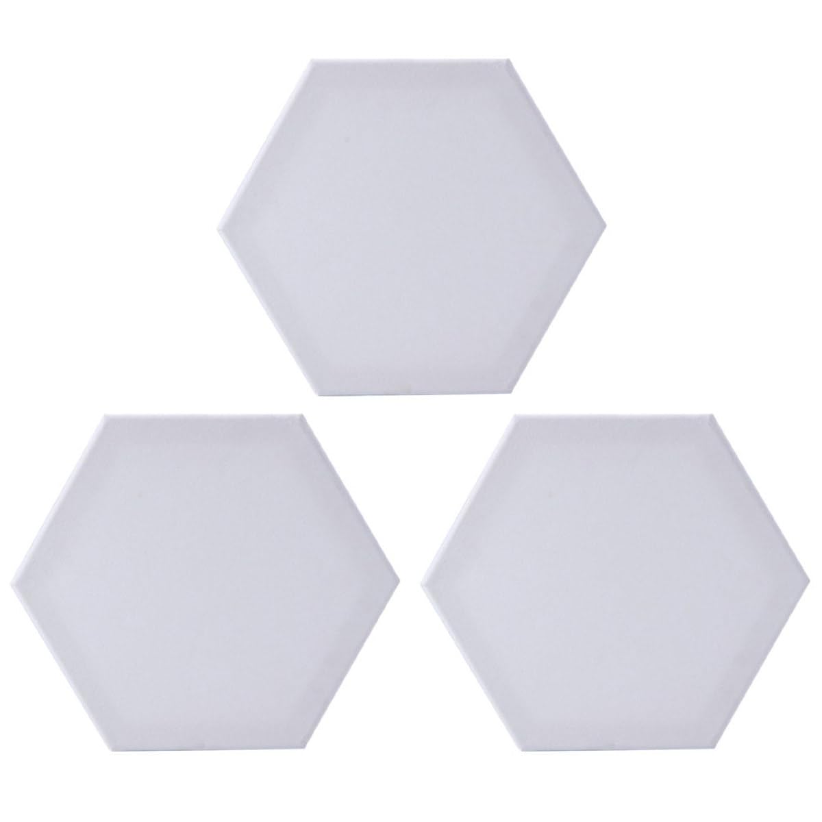 3 Tableros Hexagonales de Algodón Lienzos Artísticos Resistentes para Pintura al Óleo Pack de 3 Unidades para Dibujo Interior y Exterior