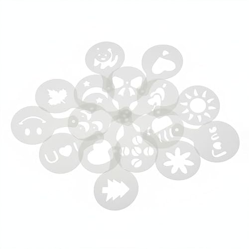 32-Piece Creative Baking & Coffee Latte Art Dusting Mold Set