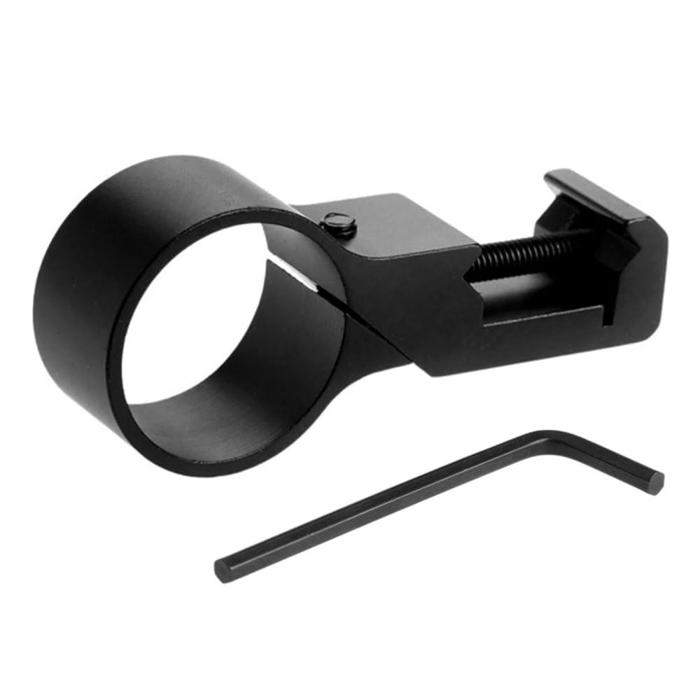 BDKMMS Flashlight Holder, 25.4mm Aluminium Alloy Torch Clip Holder Torchlight Barrel Clamp Mount for Rifles, Shotguns and Pistols