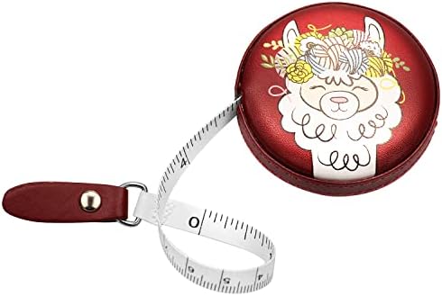 Tape Measure, Retractable Measuring Tape Double Scale Sewing Flexible Ruler Small Sewing Tape Measure with Snap Button Closure for Body Weight Loss Fabric Sewing Tailor Cloth 150cm/60 inches