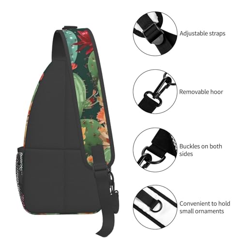 Bolso cruzado para hombre mochila tipo bandolera negra miniatura 5