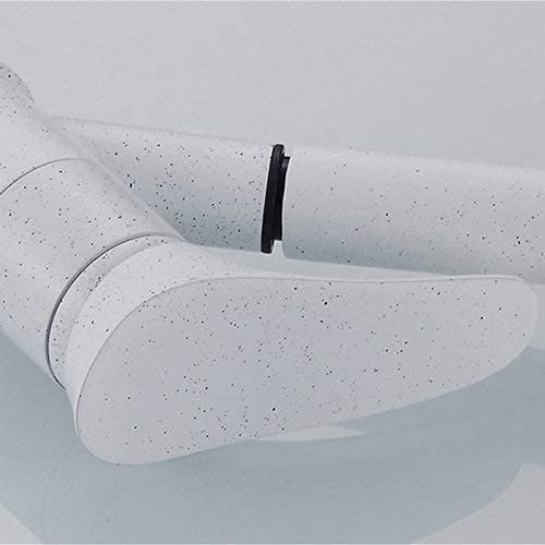 Rubinetto per lavello, rubinetto per lavello Rubinetto da cucina Rubinetto per lavabo Rubinetto caldo e freddo girevole Rubinetto per piscina da bagno/Punto bianco + nero Comfortable anniversary