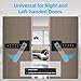 KENRONE Fingerprint Door Handle Lock,Keyless Entry Door Lock with Handle Keypad,3 Unlocking Methods Smart Lock for House Doors,Bedroom,Office,Apartment