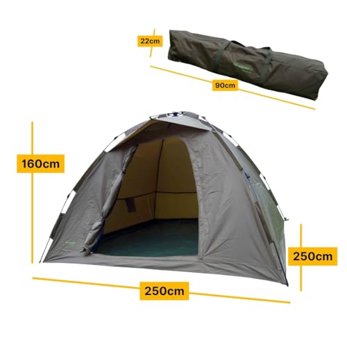 Mk Di Angel Sport Ruck Zuck Fast Standup 2 Man Carpa – Tenda Da Campeggio Incl. Martello In Gomma Senza Fondo Plane - 4