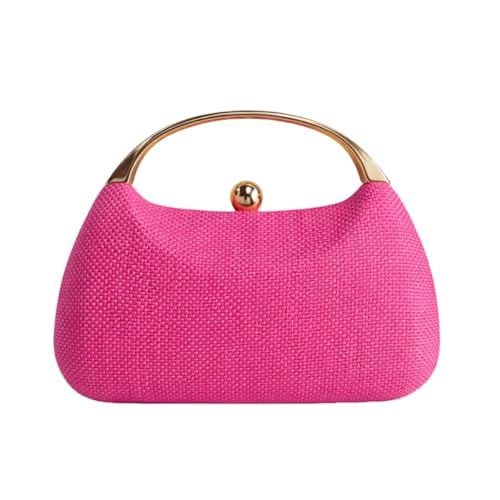 Image of UMREN Straw Clutch Handbags Women Beach Crossbody Hand-woven Summer Purse Wallet Top handle Evening Bag for Wedding Party