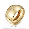 YMBYCM Gold Chunky Bangle Bracelets for Women Trendy Wide Chunky Cuff Bracelets Wrap Bracelet #3