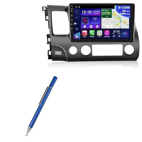 BoxWave Stylus Pen Compatible with Podofo Honda Civic 2016-2011 Car Stereo (6G+128G) (10.1 in) - FineTouch Capacitive Stylus, Super Precise Stylus Pen - Lunar Blue