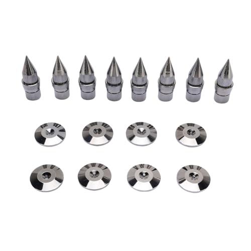 Puntas de altavoz de cobre y alfombrilla para subwoofer y amplificador 6