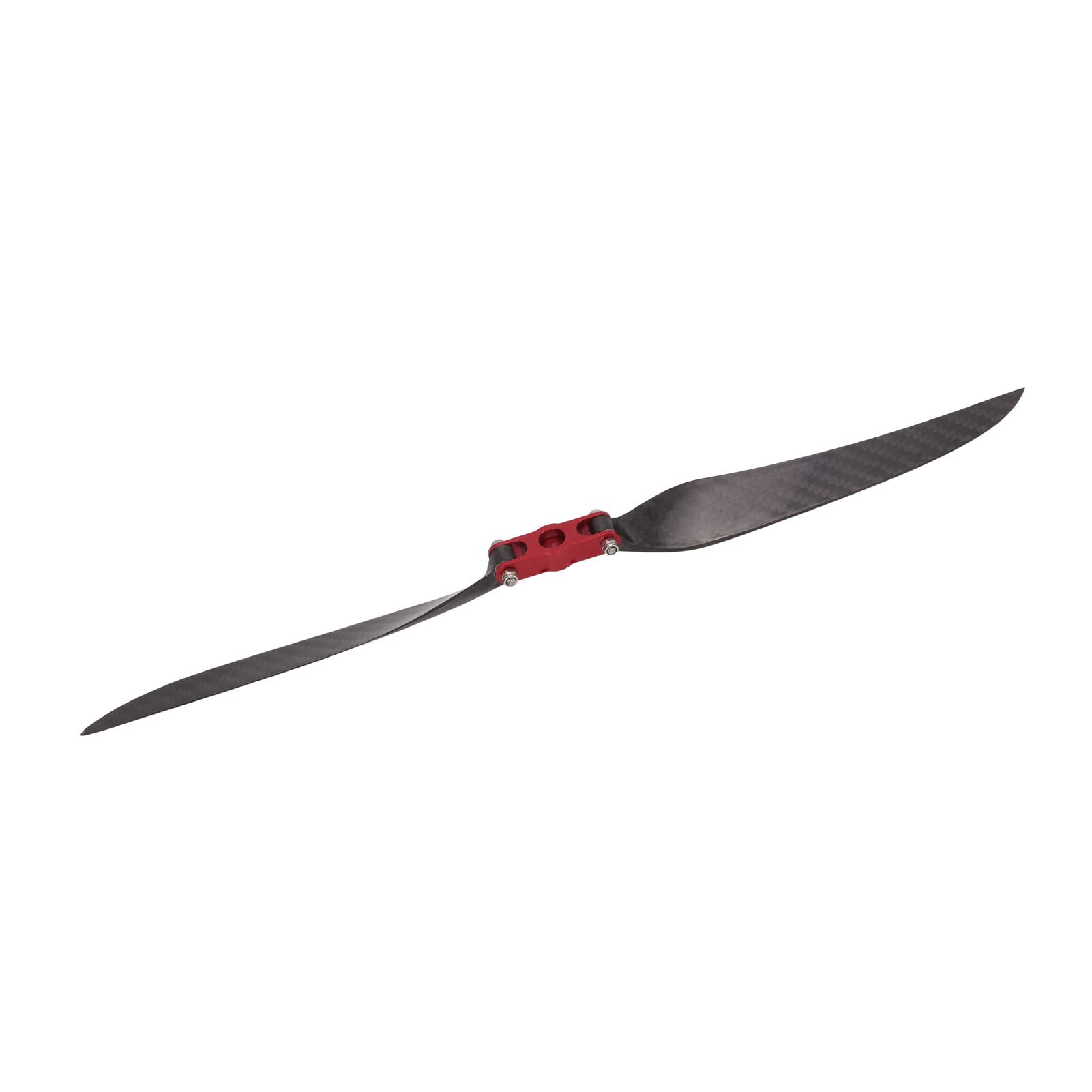 plplaaoo Hélices de avión RC Cuchillas Plegables de Fibra de Carbono Diseño aerodinámico de Alta eficiencia para Modelos de ala Fija Ajuste Universal 365 mm de Longitud Anillo Adaptador de