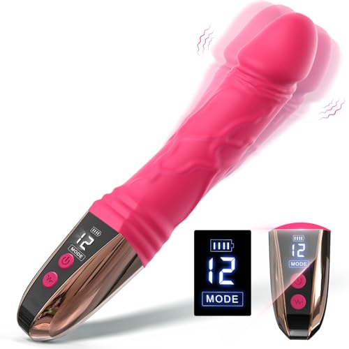 Dildo Vibradorador Mujer Juguetes Eróticos - Led Vibradores Realistas Consoladores Para Mujer Con 12 Vibraciones Fuertes, Vibrador Consolador Anal Juguetes Sexuales Para Mujer Hombre Sex Toys - Rojo Dildo Vibradorador Mujer Juguetes Eróticos - Led Vibradores Realistas Consoladores Para Mujer Con 12 Vibraciones Fuertes, Vibrador Consolador Anal Juguetes Sexuales Para Mujer Hombre Sex Toys - Rojo