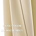 YGO Living Room Beige Blackout Valance Decoration Curtain Panels Privacy Protected Noise Reduce Tiers for Window Dressing Room Darkening 52 Wide x 36 Long per Panel Beige 2 Pcs