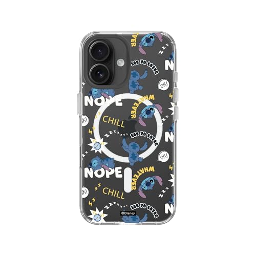 Coque transparente iPhone 16 Disney Stitch résistante pour sécuriser votre smartphone au quotidien