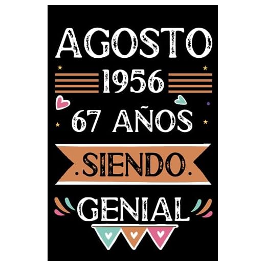 CUADERNO, Agosto 1956, 67 Años Siendo Genial: Libro de visitas, cuaderno, 110 páginas de felicitaciones, idea de regalo, regalo Para la esposa, novia, mujer, La madre