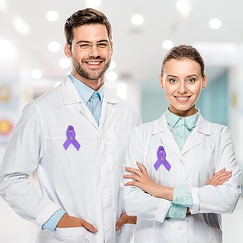 Image of 1 /2 /5 /10 /25 /50 /100pcs Satin Awareness Ribbon Pins (Pick your color), for Cancer & Disease Awareness, Bulk Quantities for Fundraising, Events, Gift Giving