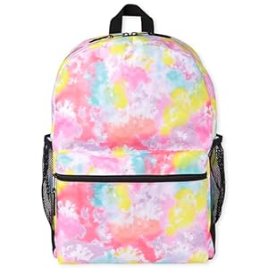 The Children’s Place Kids’ Preschool Elementary Backpack for Boys Girl, Multicolor Tie Dye, One Size