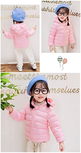 image for Achiyi Winter Coats Puffer Padded Jacket for Toddler Boys Girls Kids L