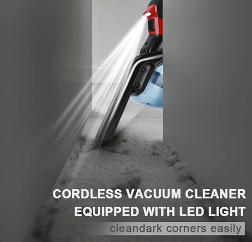 Rueqior Cordless Vacuum Compatible with Milwaukee 18V Battery, 5 in 1 Handheld Electric Vacuum with 400W Powerful Motor, 46 CFM Portable Hand Vacuum for Home Pet Hair, Car (NO Battery)