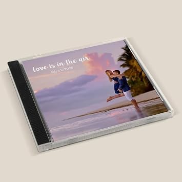 Custom CD & Jewel Case 16 Songs| Valentines, Anniversary Wedding Gift PrintYourDisc Custom CD Mixtape | Personalized Custom CD Album