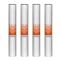 iSpring FP25X4 High Capacity 20” x 2.5” Water Replacement Cartridges Fine Sediment Filter, 5 Micron, 4 pieces, White, 4 Piece