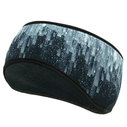 Faixa de cabeça esportiva aquecedor de orelha absorvente de umidade à prova de vento elástico reutil