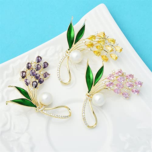 Broche blé en cristal scintillant accessoire de mode élégant - 2