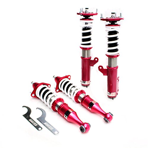 Godspeed MSS0320 MonoSS Coilover Lowering Kit, Fully Adjustable, Ride Height, Spring Tension And 16 Click Damping, compatible with Mitsubishi Lancer (CY2A/CY4A) 2008-16