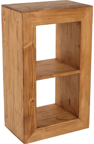 MiaMöbel Regal Mexico Möbel 55x94x35 cm Landhausstil Massivholz Pinie Honig Cover