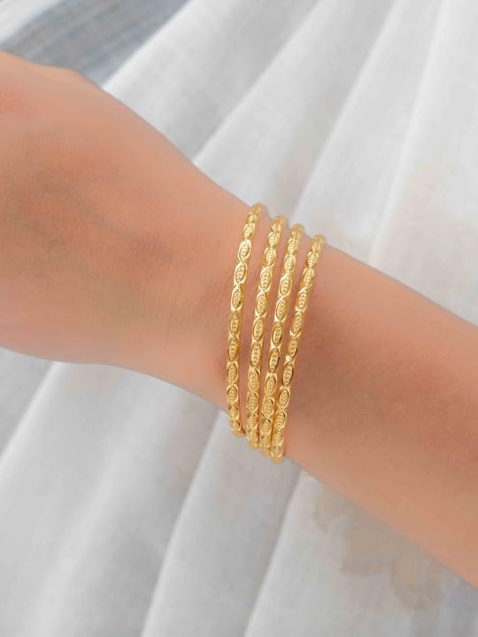 Image of Zeraki Jewels Women's Traditional Gold Plated Bangles Set | Elegant Designer Kada Bangles | Classic Ethnic Jewellery for Women & Girls | Perfect for Wedding, Festive & Daily Wear