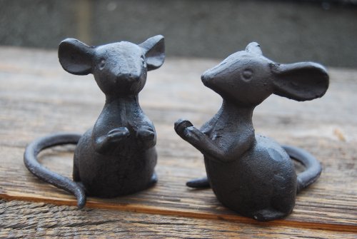 Cast Iron Mouse Home or Garden Ornament