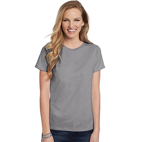 Hanes Women's T-Shirt - Large - Vintage Gray