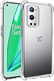 Folmeikat Capa Oneplus 9 Pro, capa 1+9 Pro para homens e mulheres, capa antiqueda à prova de choque de TPU macio de duas cores para Oneplus 9 Pro 6,7 polegadas (transparente) (transparente)