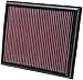 K&N 33-2453 High Performance Replacement Air Filter for '08-'11 Lexus IS F 5.0L