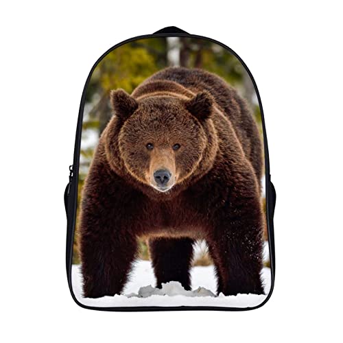 Sac d'école unisexe Bear Teen 40x28x16cm pour ados et enfants