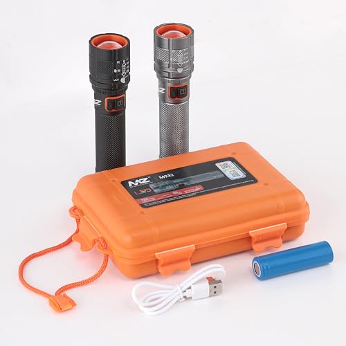 Image of MZ M932 (Rechargeable LED Metal Torch) Zoomable 80W with 1500mAh Battery, 120 min Operating Time