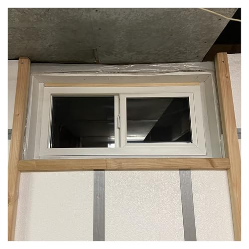 Rectangle Sliding Glass Window for Basement/ Shed/ Bathroom, Large Vertical