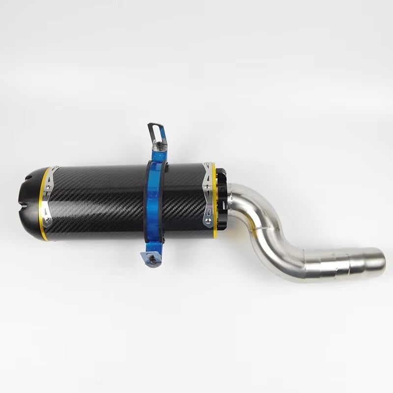 に適合する ZX6R ZX636 2004-2008オートバイファイバーエキゾースト
