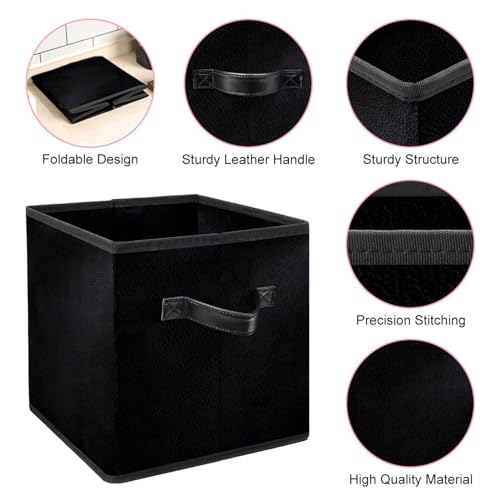 Bacs avec poignées de rangement pour jouets et dressing de maison - 5