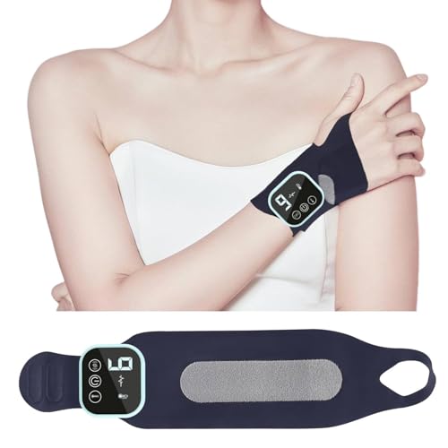 Hand Massagegerät,EMS & TENS Gerät Schmerztherapie mit 3 Wärmestufen, 5 Massagemodi und 9 Stärke, Wiederaufladbar Kabelloses Handgelenk-Massagegerät für Sehnenscheidenentzündung Karpaltunnelsyndrom Hand Massagegerät,EMS & TENS Gerät Schmerztherapie mit 3 Wärmestufen, 5 Massagemodi und 9 Stärke, Wiederaufladbar Kabelloses Handgelenk-Massagegerät für Sehnenscheidenentzündung Karpaltunnelsyndrom