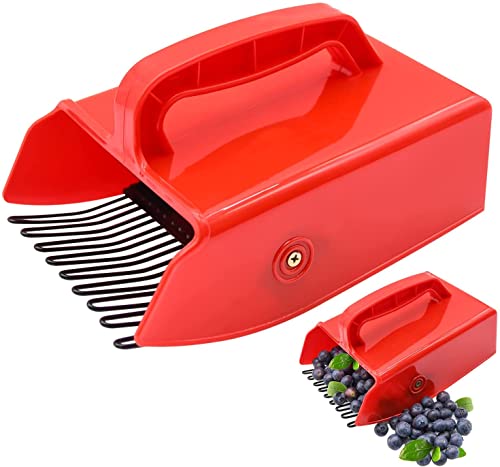 1 Pack Berry Picker Berry Pickers and Rakes with Metallic Comb and Ergonomic Handle for Easier Berry Picking Blueberry Rake Scoop for Blueberries Lingonberries