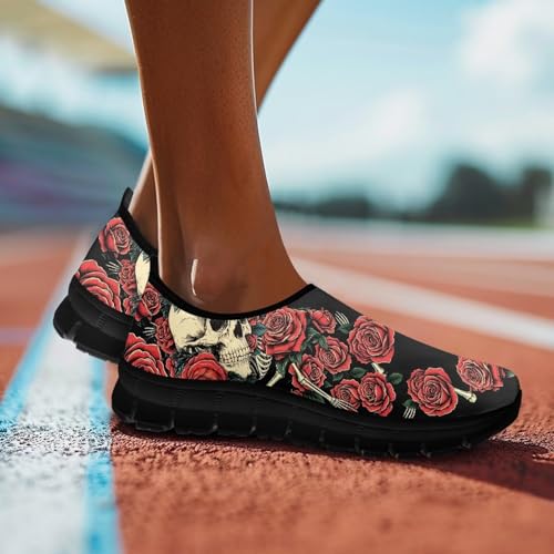 Image of Womens Slip On Walking Shoes Non Slip Loafer Breathable Holiday Travel Shoe Lightweight Casual Low Top Sneakers SizeUS 5.5-11.5